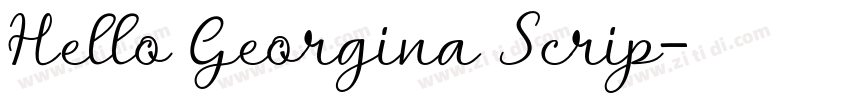 Hello Georgina Scrip字体转换